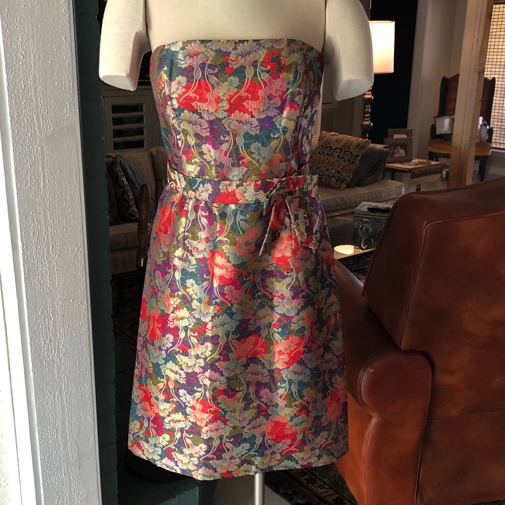 David Meister Strapless Dress 6